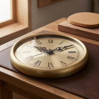 Quartz Silent Sweep Timepiece Insert Movement DIY Round Metal Timepiece Insert Insert Replacement