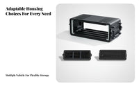 Rack Mount Carrying Container Portable 2U Rack Container Sturdy Safeguarding Container for Audio Engineers, Sound Technicians, on-Stage Performances