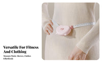 Physique Measuring Tape Automatic Retraction Retractable Tape Measure Waist Circumference Ruler Attractive Clasp Soft Sewing
