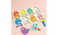 Cognitive Development Lock-and-Key Game Board Polished Surface Wooden Color Match Game Sturdy Shape Matching Board Educational Inspired for Preschoolers