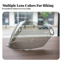 Helmet Visor Anti-Fog Helmet Visor Sun Protection Replacement Wind Visor for Motorcyclists, Street Bike Riders, Rainy Days, Outdoor