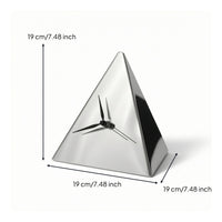 Minimalist Desk Clock Modern Stainless Steel Clock Easy Reading for Office