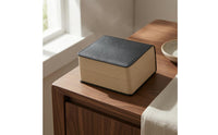 Straw-Textured PU Leather Watch Box Flip-Top Watch Display Box Hinged Lid Accessory Storage Padded Insert