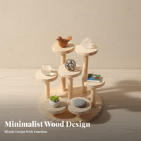 Surprise Box Storage Rack Hardwood Wood Wooden Figure Display Stand Collectible Figure Display Shelf Space Saving for Collectors