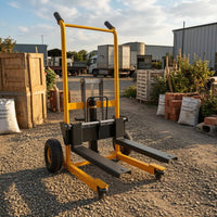 Manual Hydraulic Lifting Hand Truck Textured Grips Foldable Hydraulic Hand Truck Load Mover 4 Wheels