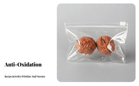 Transparent Anti-Oxidation Pouch Thickened Transparent Jewelry Pouch Reusable Anti Tarnish Resealable Closure Bag for Collectors, Journeyers, Drawers