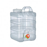 Water Container with Tube Wide-Mouth Square Water Container Rigid for Campers