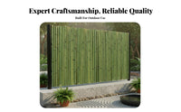 Bamboo Garden Fence Decorative Bamboo Fence Weather Resistant for Homeowners, DIY Enthusiasts, Outdoor, Backyard, Balcony