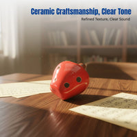 6-Hole Abstract Ocarina, Cartoon Ceramic Flute, Whistle, Entry-Level Music Instrument, Random Color, Children's Gift