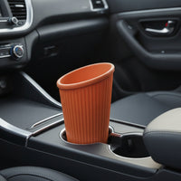 Waterproof Car Cup Holder Trash Can Odor-without Odor Cup Holder Trash Can Small Silicone Car Organizer Leakproof for Vehicle Interior
