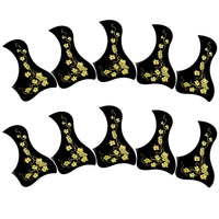 10 Pieces Guitar Pickguard Decorative Acoustic Guitar Pickguard Replacement Pick Guard for Students