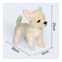 Walking Dog Stuffed Pet Birthday Gift Realistic Dog Doll Lifelike
