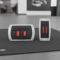2 Pieces Metal Car Foot Pedal Covers Wear-Resistant Universal Fit Pedal Covers Easy Installation