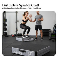 4 Pieces Stackable Soft Plyo Box Set Power Training Stackable Foam Block Set Adjustable Height Fitness Equipment for Athletes, HIIT fitness activitys