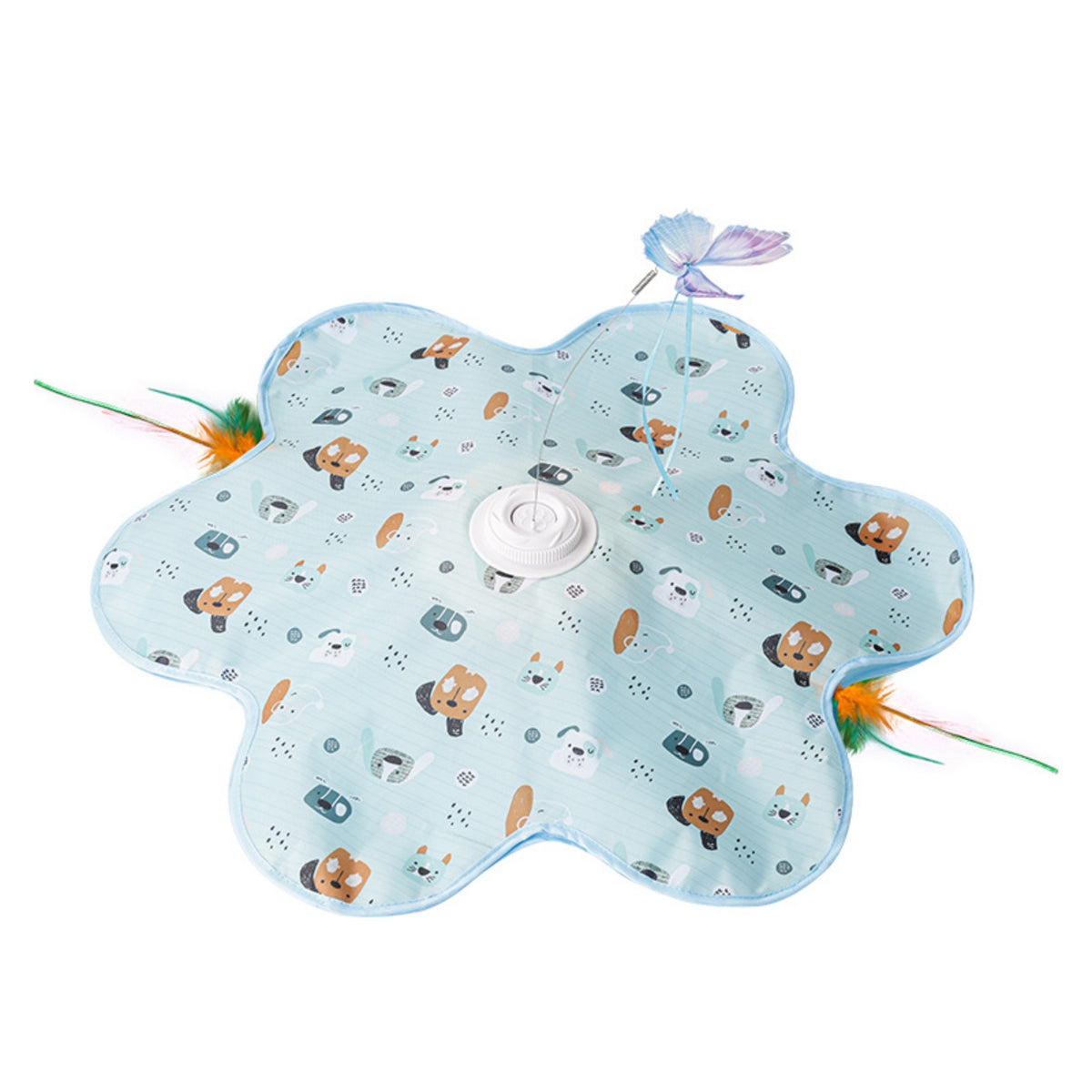 Long-Lasting Rotating Butterfly Cat Toy Padded Electric Cat Teaser