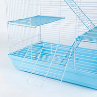 Multi-Level Hamster Cage for Syrian Hamster, 3-Tier Wire Hamster Home for Large Dwarf Pets, Modern Style Detachable Customizable Habitat Cage