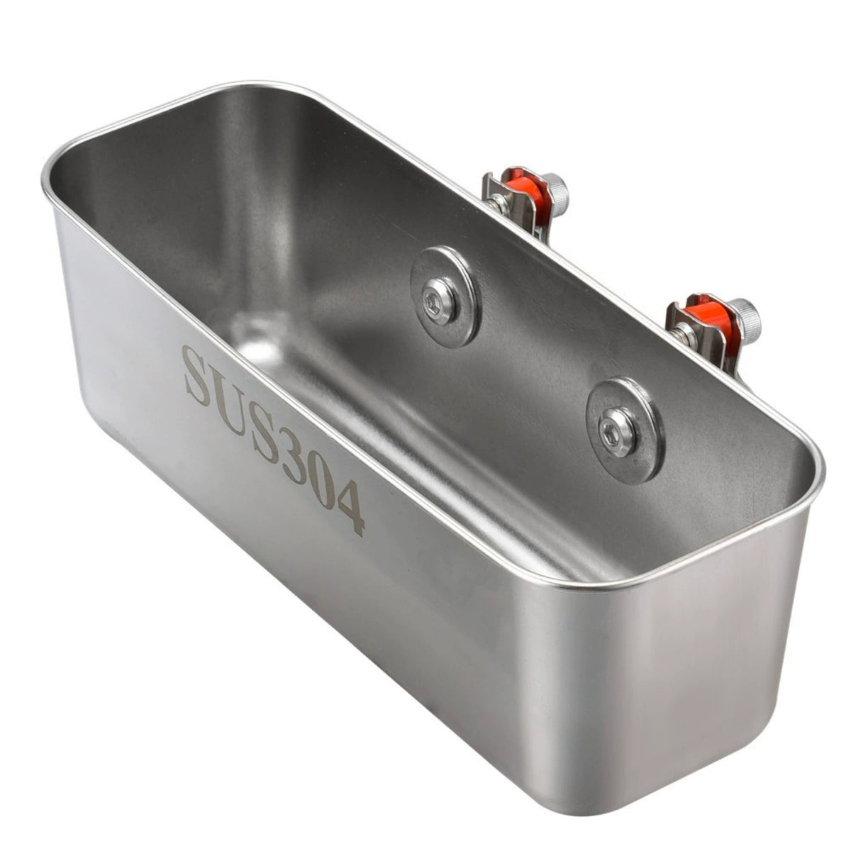 Rail Mounted Box Smooth Stainless Box Easy to Clean Marine Angling Supplies for Yacht Railing