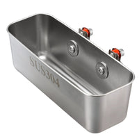 Rail Mounted Box Smooth Stainless Box Easy to Clean Marine Angling Supplies for Yacht Railing