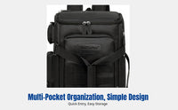 Men's Nylon Laptop Backpack, Large Capacity, Wet-Dry Separation, Outdoor Travel
