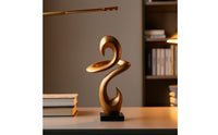 Abstract Spiraled Statue Decorative Abstract Art Sculpture Artistic Tabletop Ornament for Entryway, Office, Study