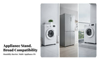 Threaded Anti-Slip Appliance Foot Shock Absorbing Adjustable Appliance Base Stable Household Hardware Noise Reduction for Laundry Room