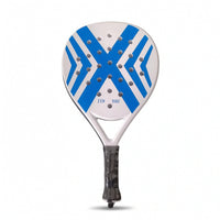 Rigid Padel Racket with Wrist Strap Teardrop-Shaped Perforated Padel Racket Versatile Paddle Stable for Families, Beginners, Outdoor Play