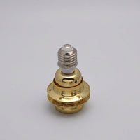E27 Lamp Holder with Iron Housing for DIY Lamp Parts, Rigid E27 to E27 Adapter with Full Thread Design, 220V Metal Lamp Holder, 110A 1 Pack