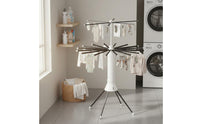 Multi-Arm Clothes Rack Saving Foldable Multi-Arm Rack Portable Floor Standing Clothes Rack for Balcony