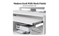 space-efficient Desk with Keyboard Tray Sturdy Construction Computer Table for Students