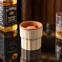 Soft Drinks Round Ice Maker for Home Bar, Modern Minimalist Style Large Ice Sphere, Easy Release Silicone Press, Slow Melting Ball for Cocktails