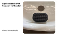 Soft and Comfortable Shampoo Bowl Headrest Waterproof Shampoo Bowl Neck Rest Easy to Clean for Barbers, Home Users, Barbershop, Spa, Bathtub