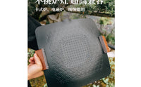 Cassette Cooktop Compatible Camping Grill Pan Induction Ready Nonstick Grill Pan Easy to Clean Cookware Lightweight for Outdoor, Home