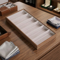 6-Compartment Eyeglasses Display Tray Rectangular Sunglass Organizer Tray Soft Sunglasses Organizer Guarding for Closet, Retail Counter