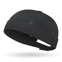 Skullcap with Adjustable Strap Perforated Skullcap Ventilated Cap Lightweight Hat Breathable for Adults, Outdoor, Travel