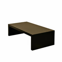 Modern Minimalist design Rectangular Floor Desk Retro Look Coffee Table Low silhouette Household Furniture Multi-Functional for Small Space Dwellers, Students, Homeowners, Living Room, Bedroom, Dorm Rooms, Bay opening