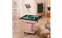 Cup Holder Electric Folding Mahjong Table Green Felt Folding Mahjong Table Foldable Game Furniture