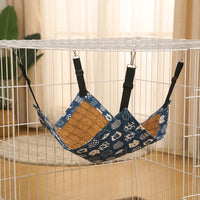 Cat Hanging Bed and Swing, Scratch-Resistant Textile with Adjustable Straps, Small Animal Rest for Various Sizes