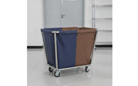Divided Laundry Cart Stainless Steel Laundry Cart with Wheels Commercial for Housekeepers