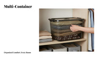 Clear Lidded container With Lid Clear Utility Box Stackable Design for Kitchen, on-the-go