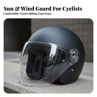 Ultra-Clear Helmet Visor Scratch-Resistant Helmet Face Cover Wind-Proof Electric Scooter Visor Windproof
