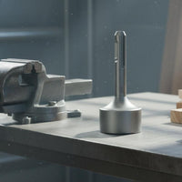 2 Pieces Thickened Steel Pile Driving Bit Stable Fit Concave Striking Head Heavy Duty Percussion Drill Head Single Piece Design for Construction, Repair Work, Metalworking