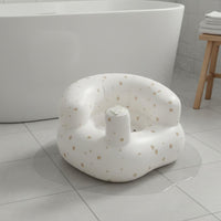 Multi-Functional Inflatable Baby Bath Stool Supportive Design Baby Learn-to-Sit Seat Built-in Air Pump Portable Infant Floor Seat for Poolside