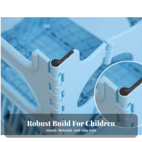 Portable with Handle Foldable Desk and Chair Space-Saving Foldable Play Table and Chair Combo Built-in Pen channel children's Furniture Easy to Clean for Toddlers, Preschoolers, Kindergarten, Playroom, Classroom, Daycare