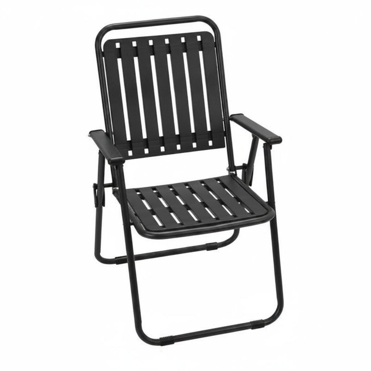 Armrests Camping Folding Chair Lightweight Folding Armchair Water-Resistant Outdoor Seating for Balcony