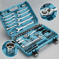 Polished Chrome Ratchet Wrench Set with Extension Rods Compact Ratchet Wrench Set Long-Lasting Mechanics Tools Kit Wear Resistant for Workshop