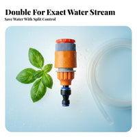 Easy Install PE Tube Connector Long-Lasting Construction Quick Connect Hose Adapter Rust Resistant for Greenhouse, Patio