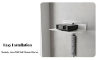 Easy Installation Display Device Wall Mount Shelf Multifunctional No-Drill Wall Shelf Multi-Functional for Students, Living Room, Bedroom