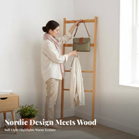 Space-Saving complimentarystanding Corner Coat Tree With Hanging pegs L-Shaped Corner Rack Simple Design Gsideent Stand Stable and long-lasting for Homeowners, Families, Students, Bedroom, Entryway, Living Room, Apartment