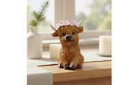 Highland Cow Figurine Lifelike Details Farmhouse Decor Handmade for Living Room