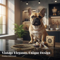 Chunky-Link Link Dog Secure Buckle Clasp Sparkling Dog Chain Sparkling Rhinestones Rhinestone Pet for Young Dogs, Parties, Daily Wear, Photoshoots